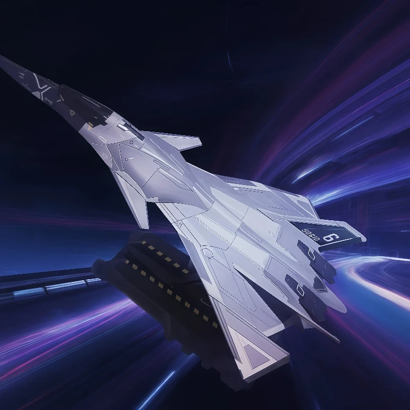 Фото 1:72 Nantianmen Plan Baidi B-Type Aerospace Fighter, модель самолета из сплава, имитация военного истребителя, коллекция высокого класса, подарок №3