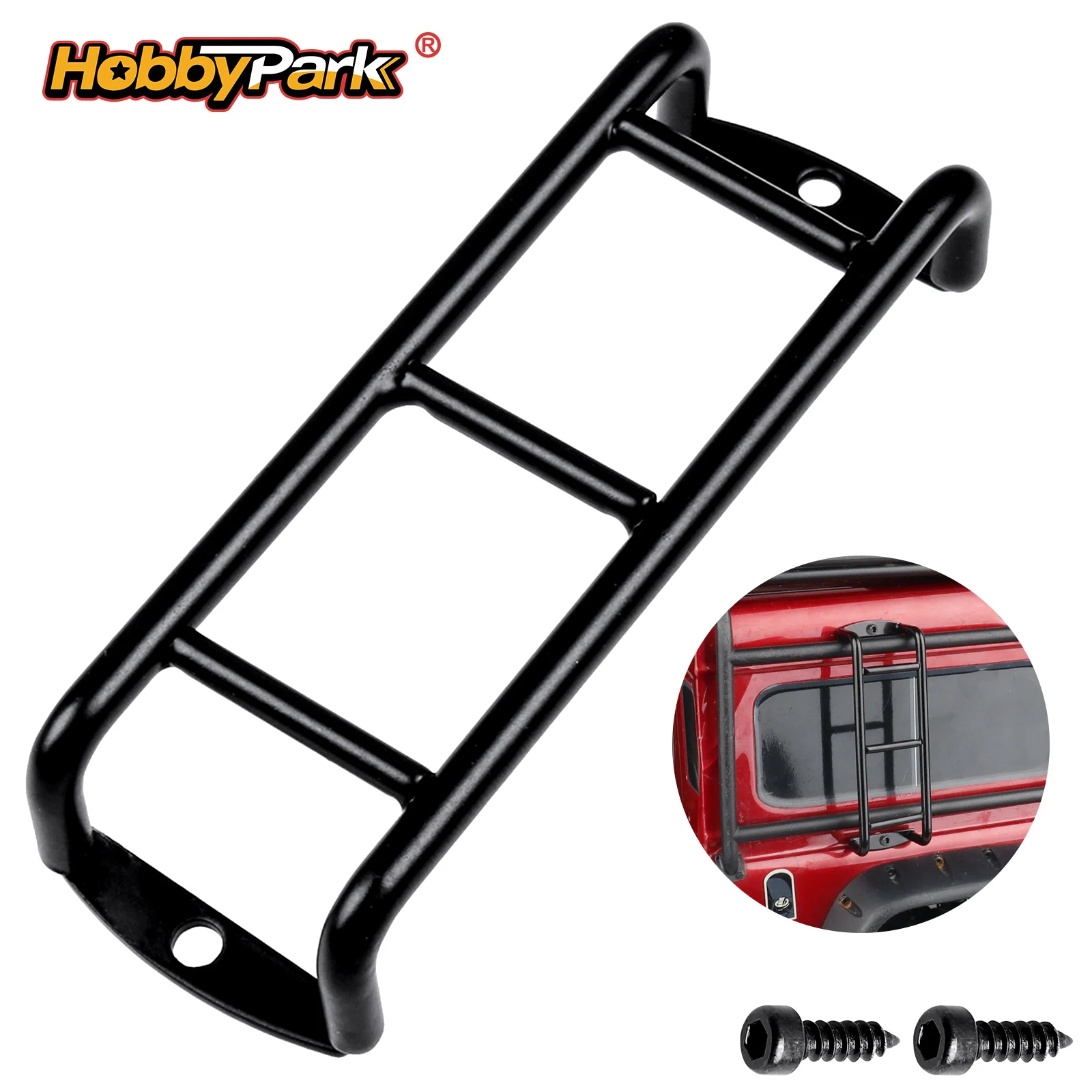 Фото Металлические мини-лестницы HobbyPark для Traxxas TRX4 Bronco Defender SCX10 90046 90047 D90 1/10 RC Crawler №1