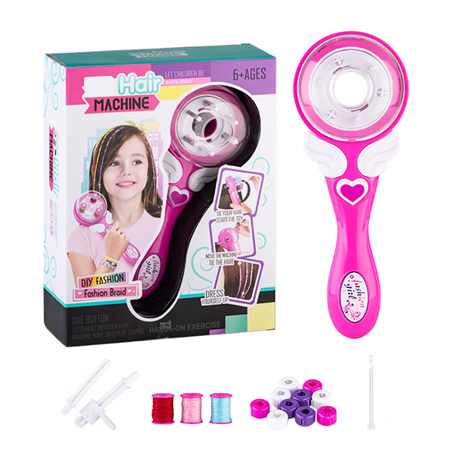 

Girls Hair Braider Automatic Hair Braider Kids Braiding Machine Electric Hair Tools Hair Braider Kids Braiding Tool Hair Braider