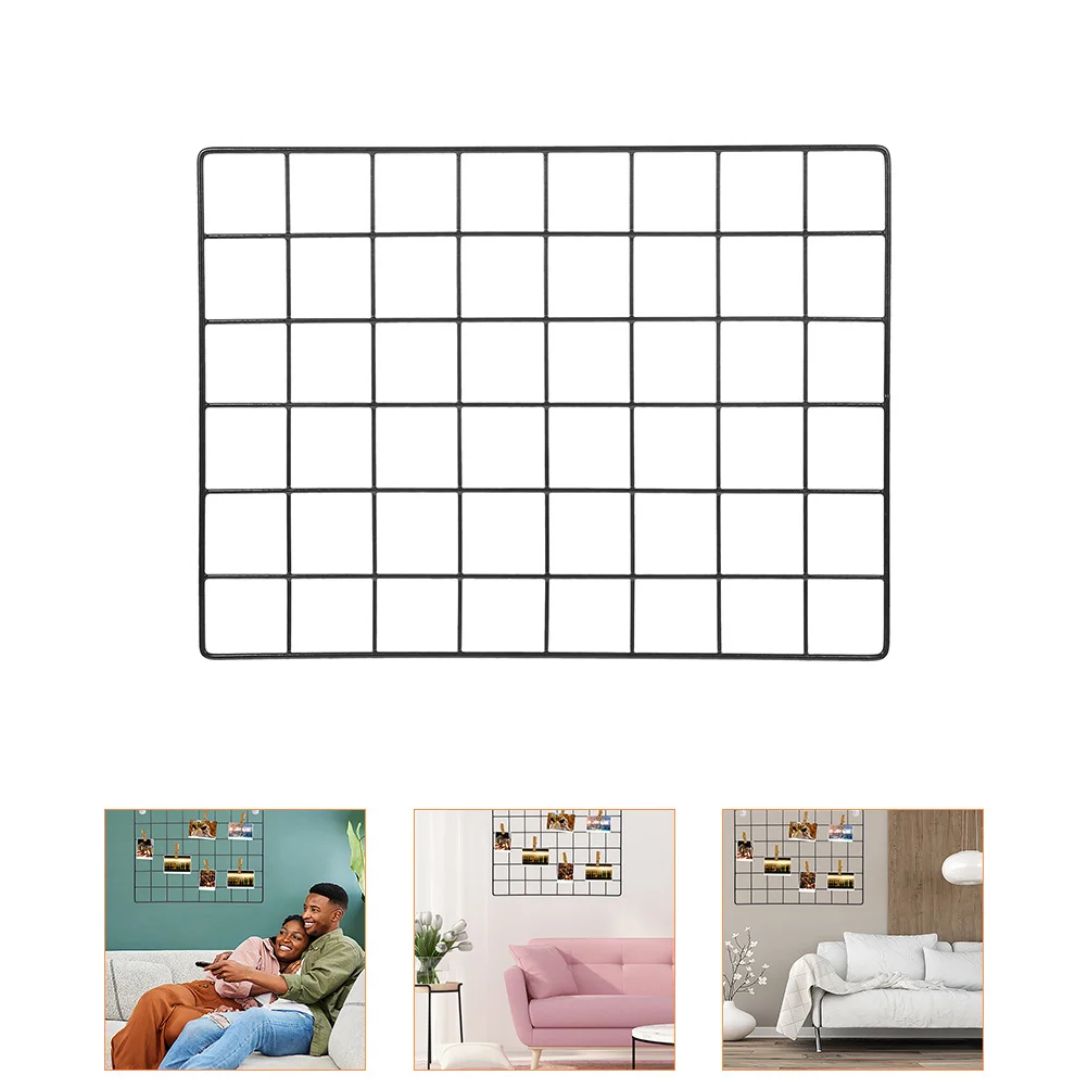 Стенд для фотодисплея полка фотографий настенный декор хранения черная железная