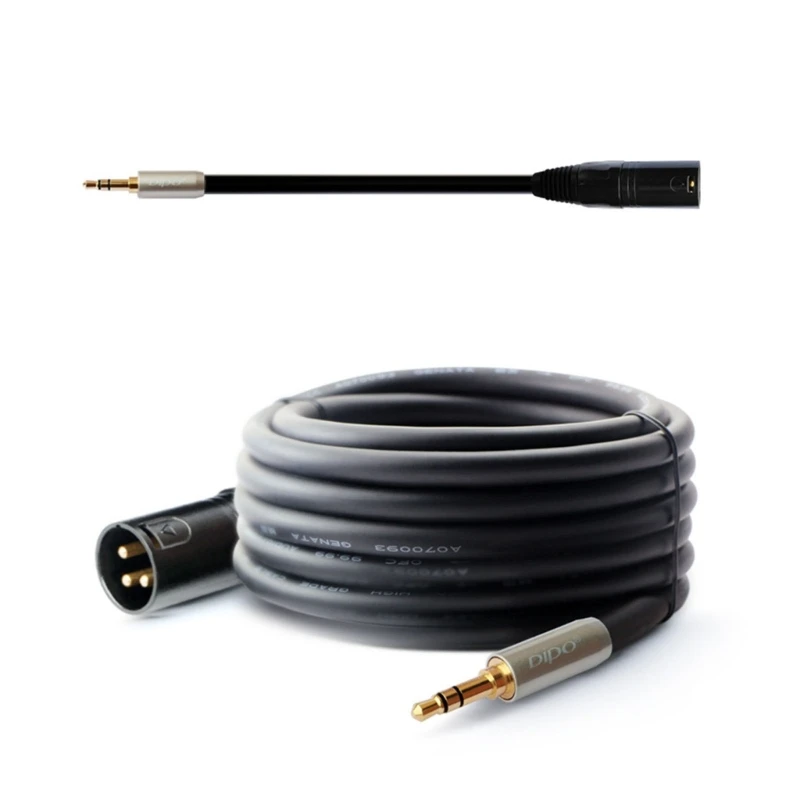

3.5mm to XLR Cable, Unbalanced 1/8 inch Mini Jack-TRS Stereo- Male to XLR Male Microphone Audio-Cable Dropship