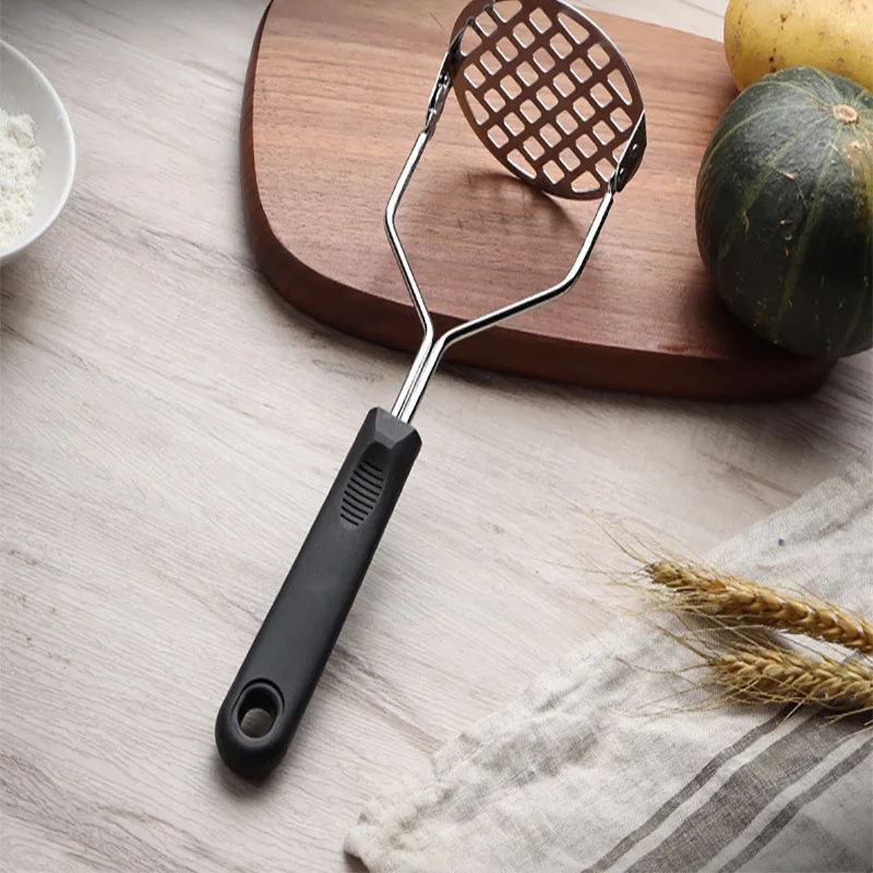 

Stainless Steel Potato Press Manual Potato Garlic Press Potato Masher Potatoes Crusher Fruit Machine Kitchen Gadget