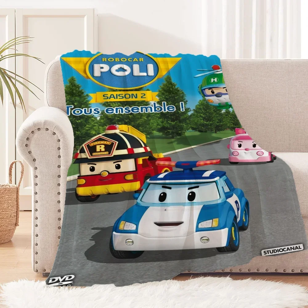 Одеяло для дивана Роскошное украшения Rilakkuma Robocar Поли одеяла кровати украшение