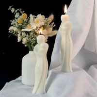silicone candle mold 3d romantic couple portrait lovers soap mold diy clay handmade casting plaster home decor wedding gift