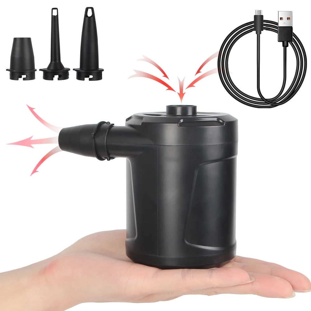 Electric Air Pump Portable Inflator For Air Cushion Swimming