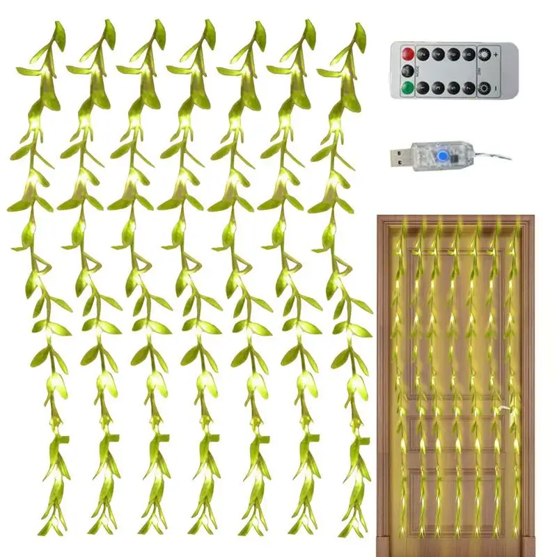 

Vine String Lights Greenery Vines LED String Light Fake Ivy Lights Realistic Safe Fake Vines String Lights For Wall Bedroom Home