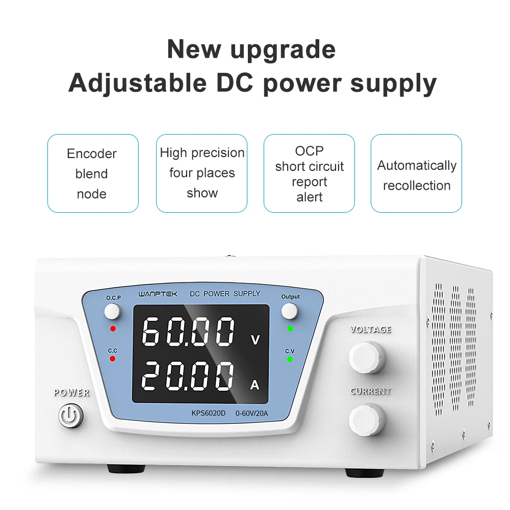 bench source laboratory dc stabilized power supply adjustable variable digital regulated power supply 30v 20a 60v 10a wanptek