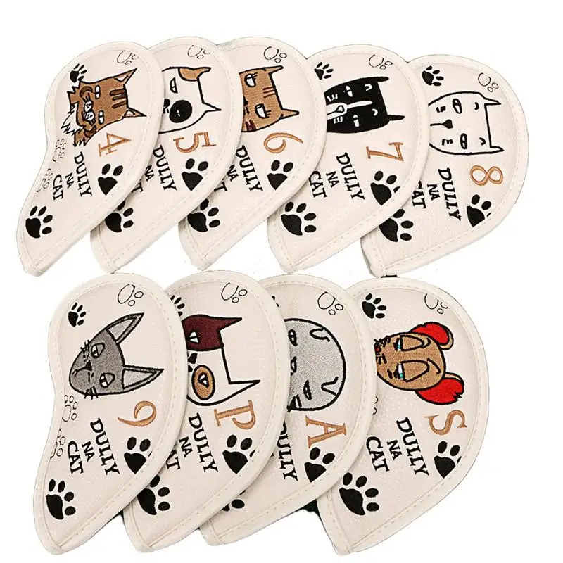 

9 шт., металлические Чехлы для гольф-клубов