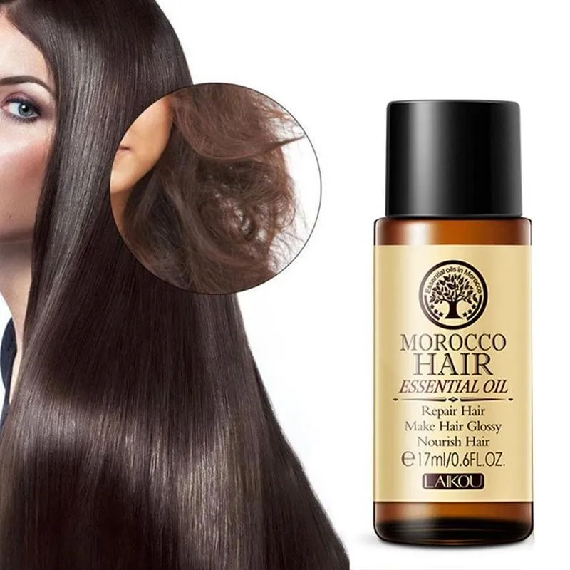 

17ml Hair Care Pure Argan Oil Fit Dry Hair Types Keratin Repair Care Moroccan Essential Oil NourishImprove frizz split ends