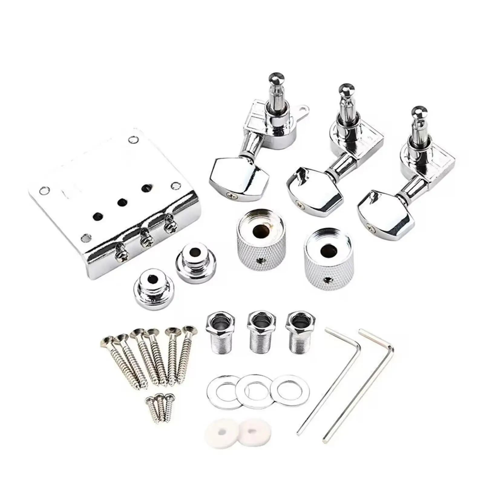 

Cigar Box Guitar Repair Kit Luthier Supply Combo Kits Spare with 3 Saddles