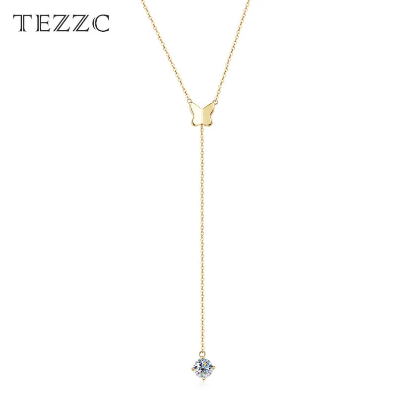 

Женское ожерелье из серебра 925 пробы с муассанитом