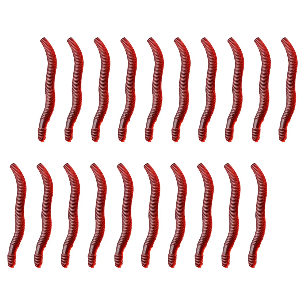 

100pcs Sea Fishing Lures Simulation Fishing Baits Outdoor Fishing Gears (Red)