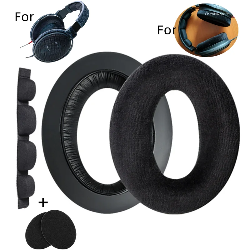 Фото Бархатные амбушюры и повязка на голову для SENNHEISER HD650 амбушюры HD600 HD580 HD660 S HD565 HD545 Сменные амбушюры для наушников №3