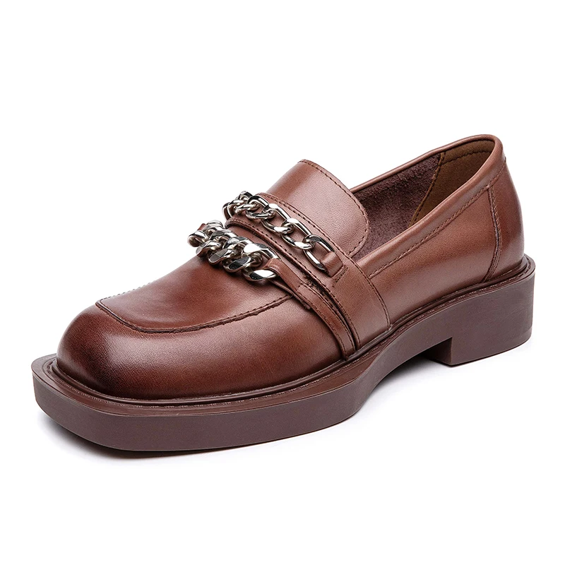 

Pumps Women Shoes Designer Loafers Women Heels 2022 Spring Genuine Leather Platform Shoes Woman Fashion Luxury Party Heeled Shoe