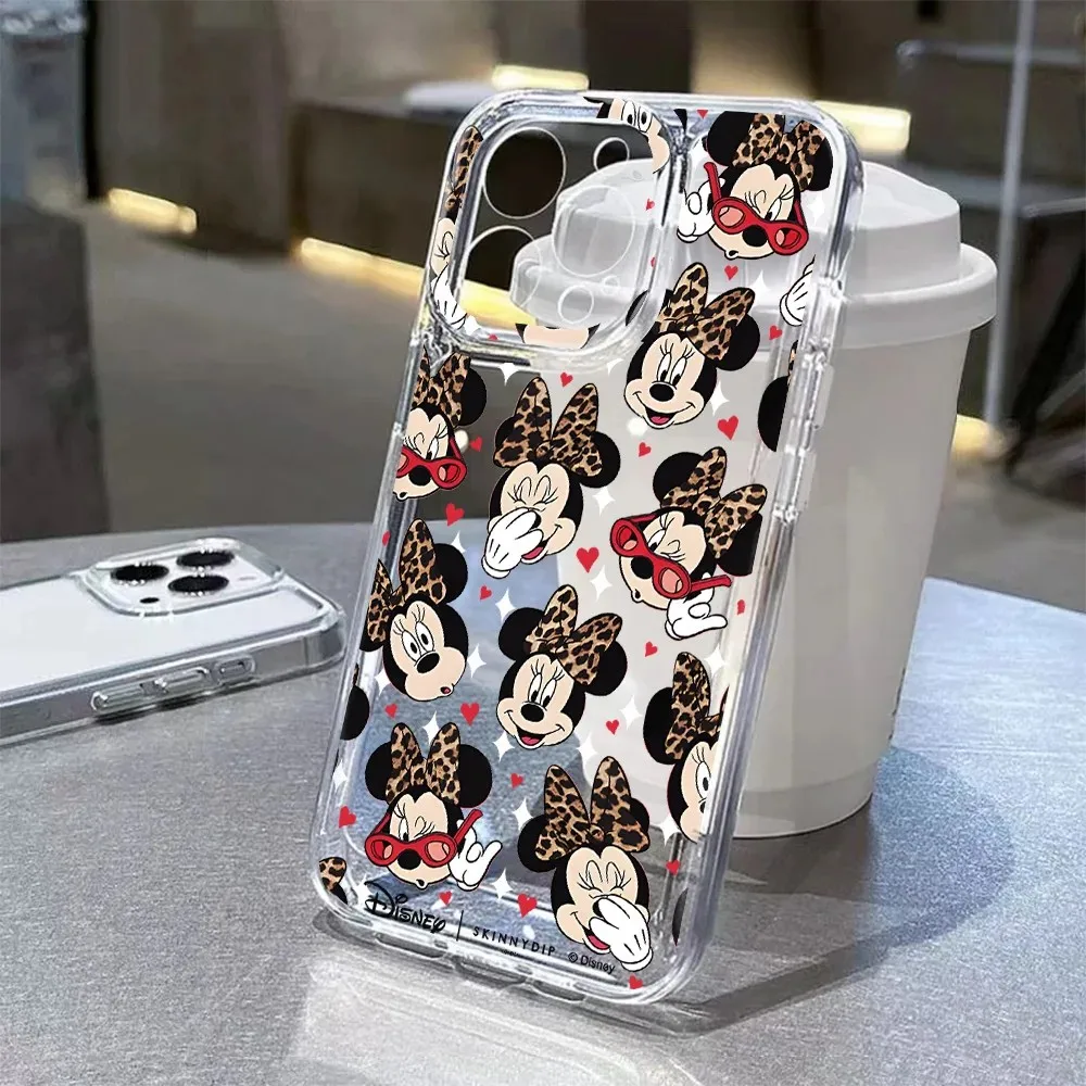 Фото Милый чехол для телефона с котиком M-Maries для iPhone 17e 17 16 16e 15 14 13 12 11 Mini Pro Max X XR XSMax 7 8 Air Plus, прозрачная задняя крышка №5