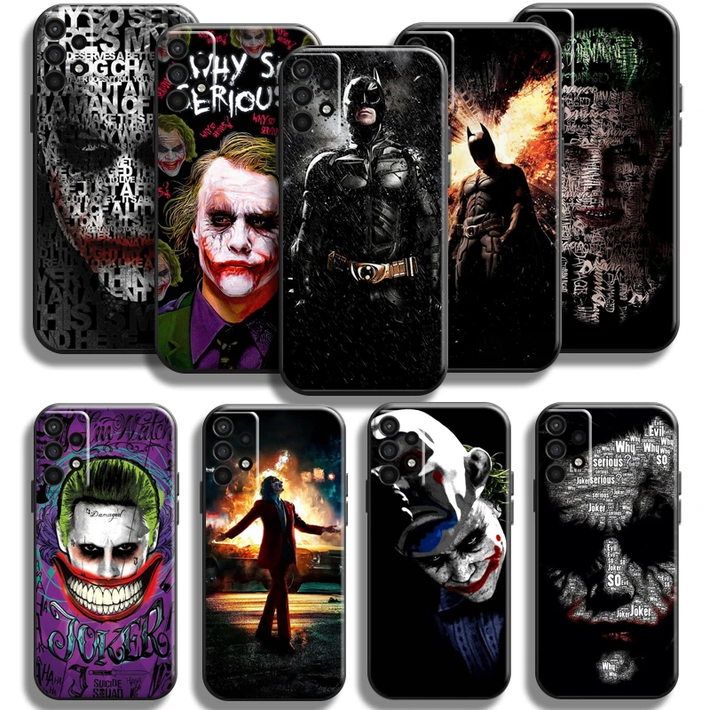 Marvel Bat-Man Joker Clown Phone Case For Samsung Galaxy A11 A12 A21 A21S A22 A30 A31 A32 A50 A51 A52 A70 A71 A72 5G Funda Soft