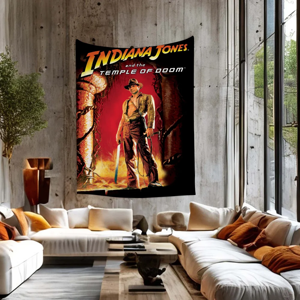 Фильм Индиана Джонс мультфильм гобелен хиппи цветок настенные ковры Декор в