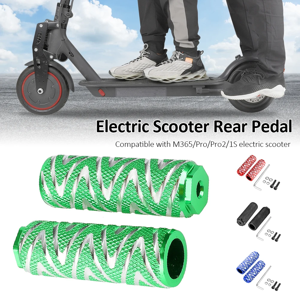 

1 Pair Aluminum Alloy Scooter Pedal Rear Foot Pegs Anti-Slip Rear Foot Pedal Footrest For M365/Pro/Pro2/1S Scooters