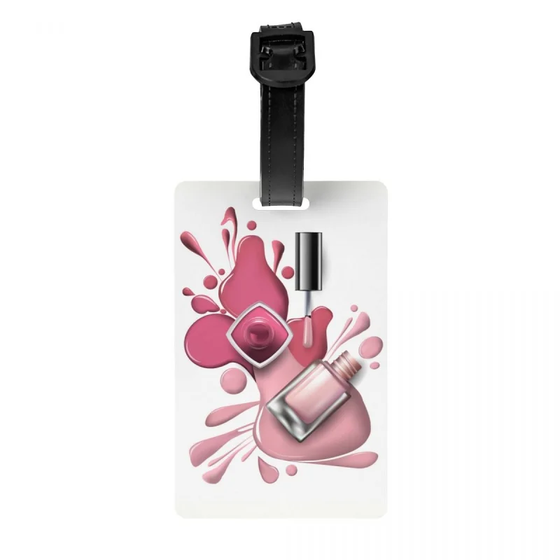 

Пользовательский Модный лак для ногтей Косметика багажная бирка с именной карточкой маникюр Личная Обложка идентификационная бирка для дорожной сумки чемодан