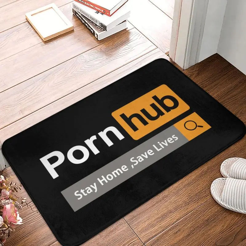 

Pornhub Front Floor Door Entrance Mat Indoor Stay Home Save Lives Kitchen Bathroom Doormat Toilet Carpet Rug Footpad Carpet
