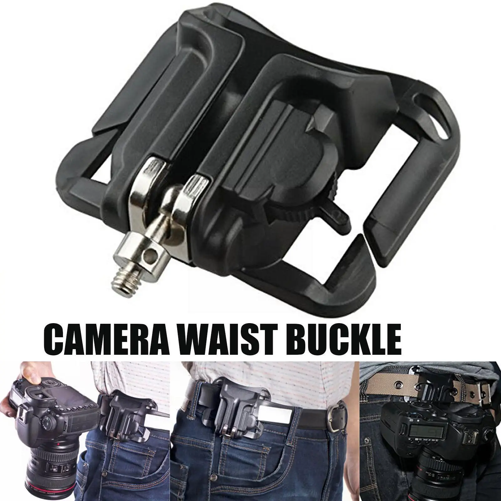 

Fast Loading Holster Hanger Quick Strap Waist Belt Buckle Button Mount Clip Camera Video Bags For Sony Nikon DSLR Cam X9N6
