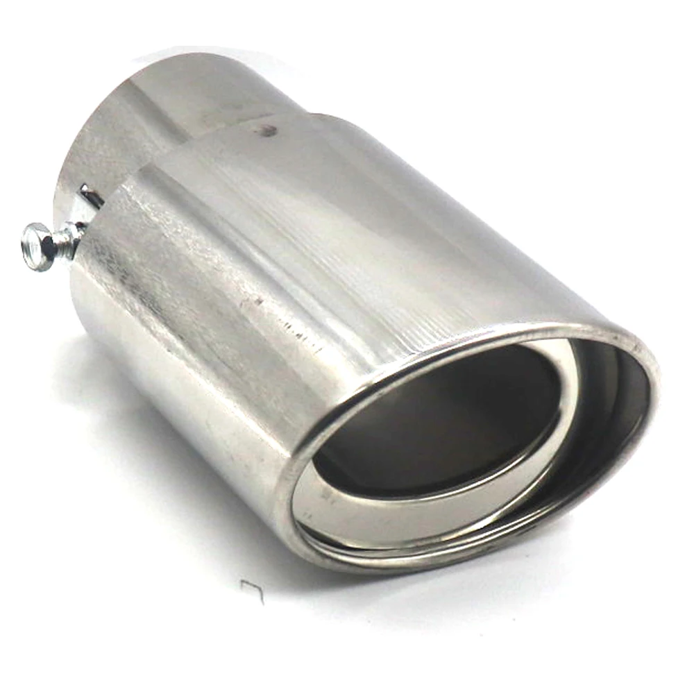 

Универсальный круглый насадка-глушитель на выхлопную трубу автомобиля из нержавеющей стали, хромированный