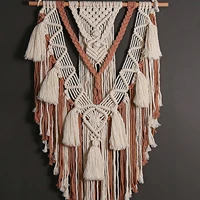 macrame tapestry decor cotton bohemian handmade woven wallhanging with fringe for wedding backdrop wall decoration art ornaments
