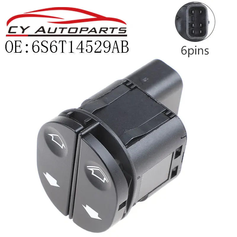 New Power Window Lifter Control Switch For Ford Fiesta Fusion KA Puma Transit 6S6T14529AB 1459686 Switch Button