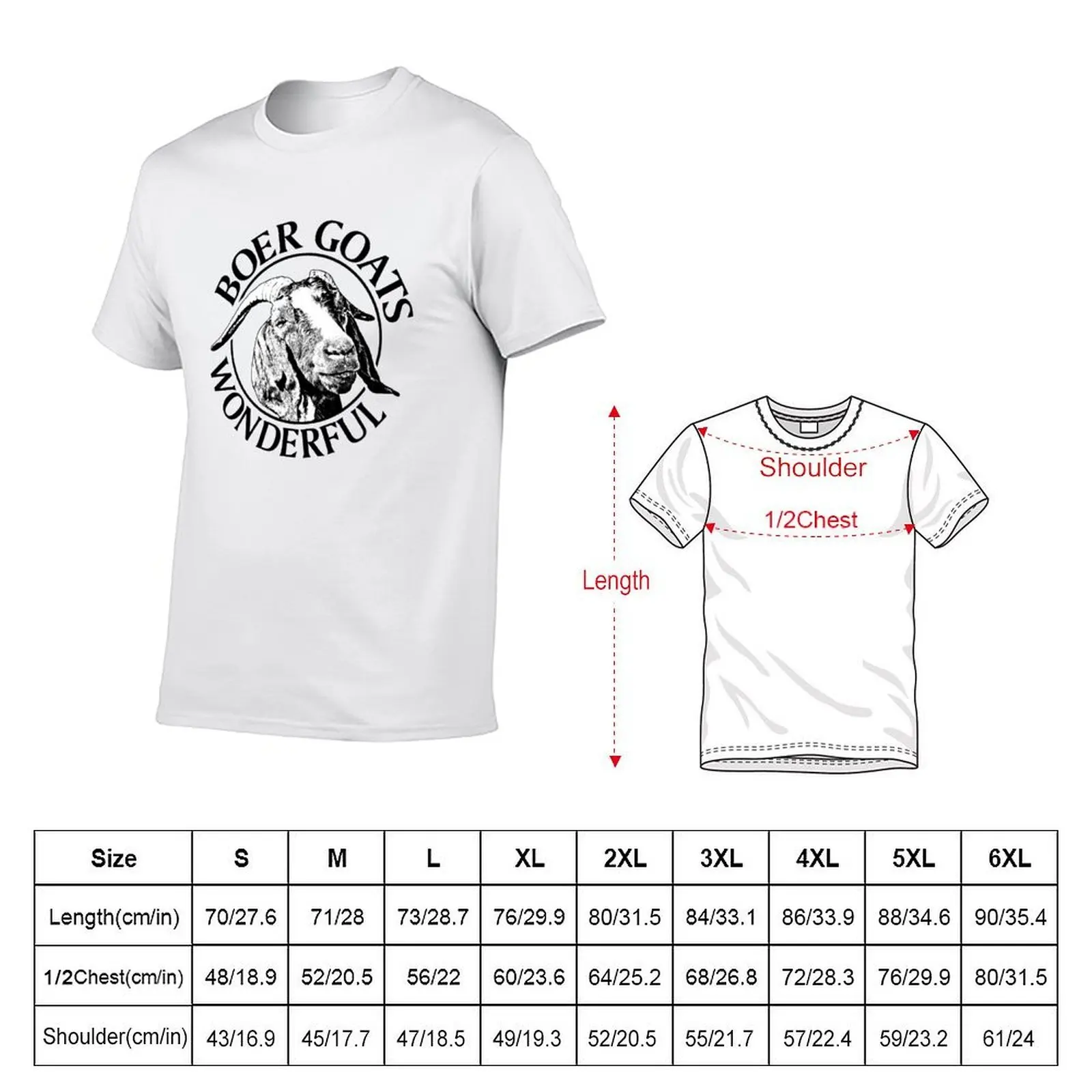 Boer Goats Wonderful T-Shirt футболки для мужчин винтажная мужская футболка с рисунком дизайнерская футболка (art.: 3920d286fefb0) - 3920d286fefb0