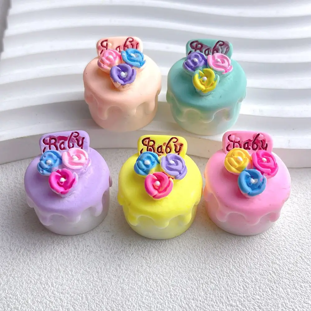 

Кавайная Модель 3D розы крем торт Кабошон Скрапбукинг крафтовое украшение кукольный домик миниатюрная