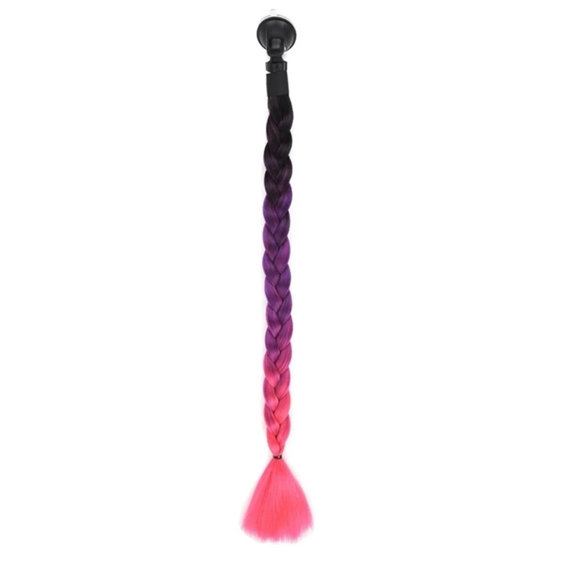 

Helmet Decoration- Pigtail Braid Ponytail for Motorcycle- Color Random 60cm/24in
