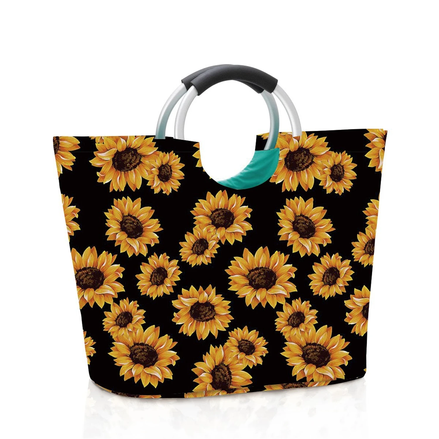 Women Beach Waterproof Neoprene Cooler Tote Bags Leopard Cow Beach Totes Overnight Bag For Travel Vacation Handbag Cумка