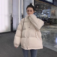new oversized parka warmth thick cotton coat loose hooded thickened womens autumn winter jacket 2021 women short winter jacket