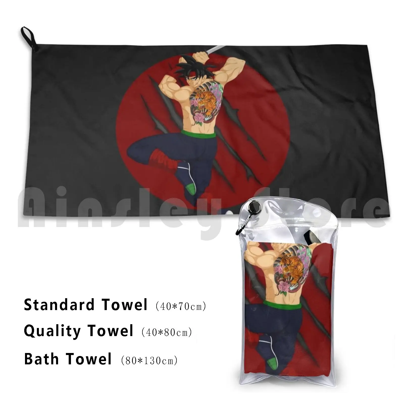 Фото Bardock Fan Art Банное полотенце Пляжная подушка Bardock Bardack №1