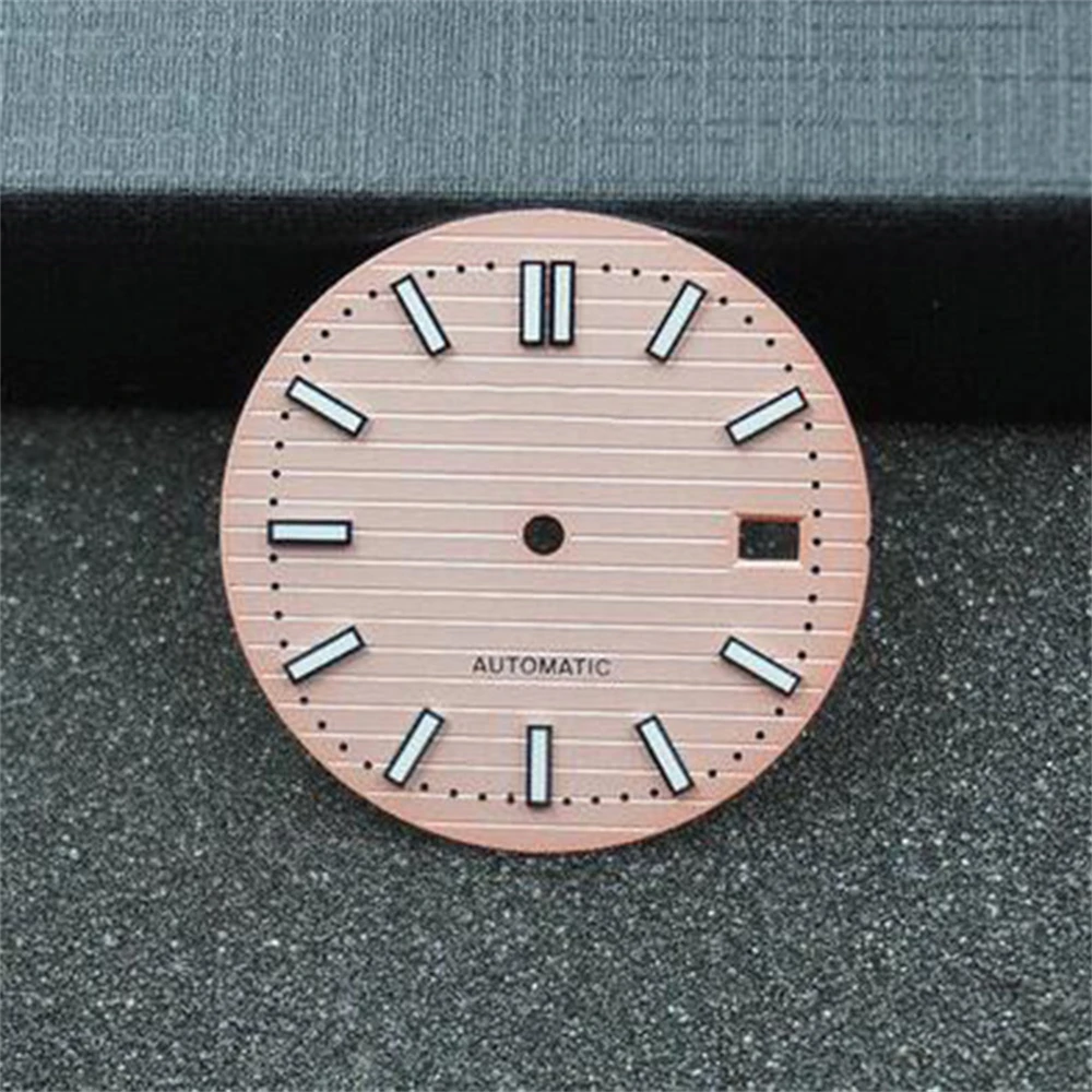 

Light Gray/Pink/Red/Green/Brown 30.5mm Watch Dial Green Luminous Dial for NH35 NH36 Watch Movement