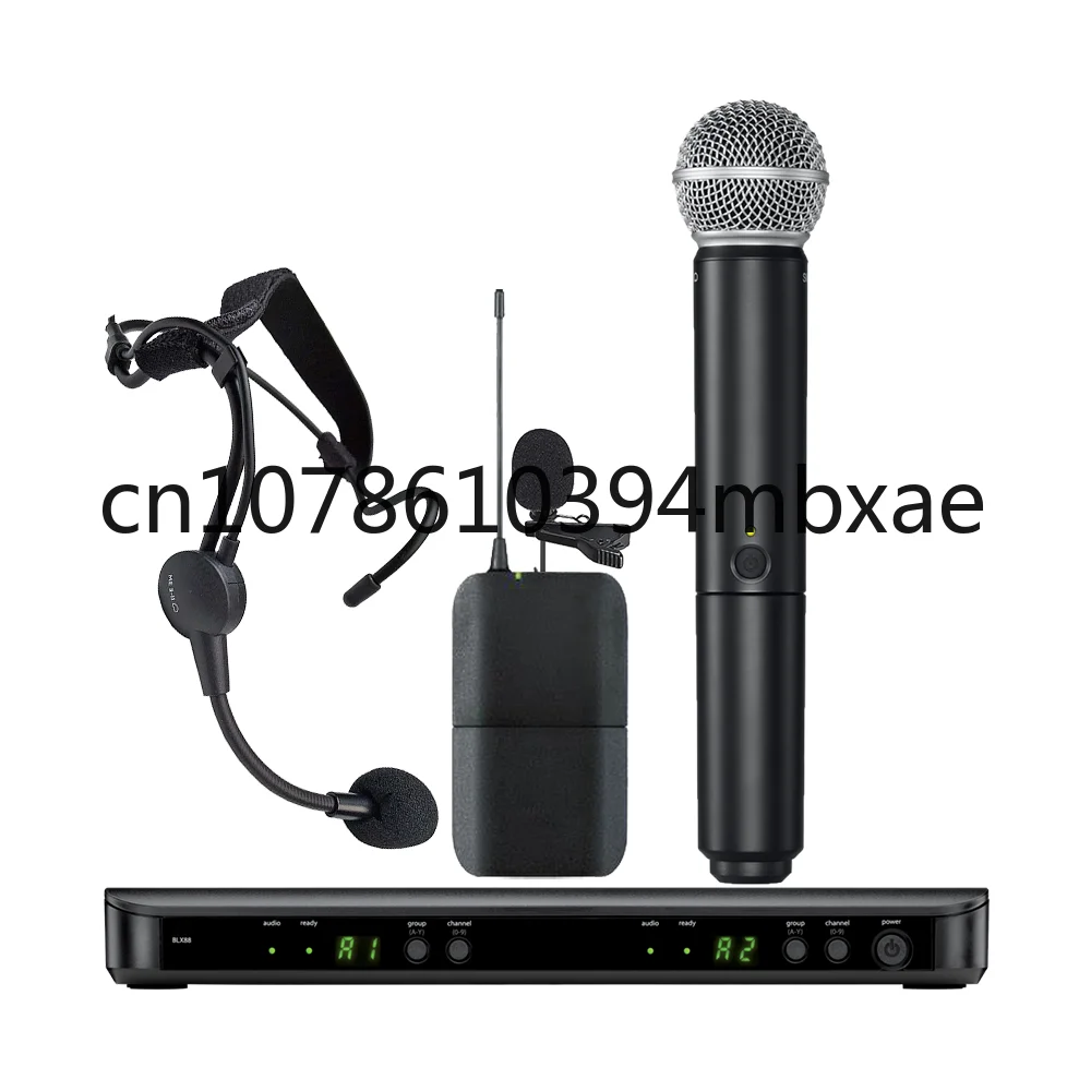 Беспроводной микрофон BLX288 BETA58 58A UHF профессиональный 2-канальный ручной