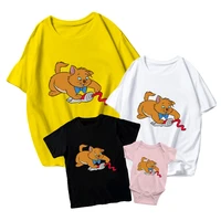 t shirts disney toulouse cat cute funny kids short sleeve baby girl boy baby romper family matching adult unisex leisure modern