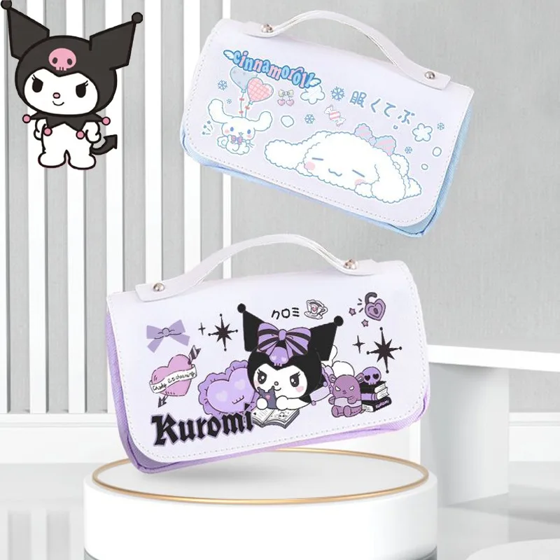 

Милый Sanrio Cinnamoroll Kuromi моя мелодия канцелярские принадлежности искусственный милый студенческий мультяшный пенал для карандашей чехол для девочек школьные принадлежности