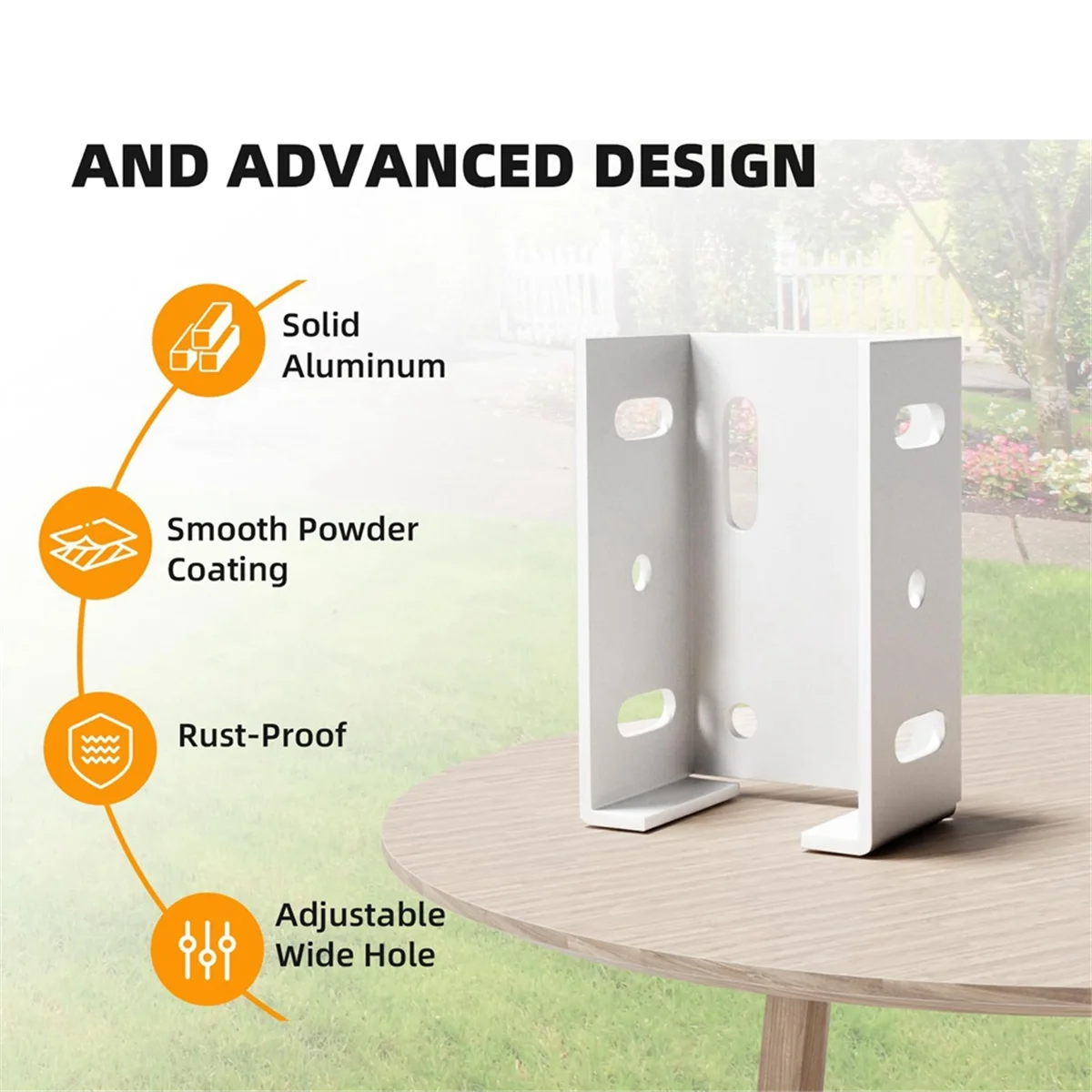 Комплект кронштейнов для тяжелых условий эксплуатации на 2-3/4 дюйма белый