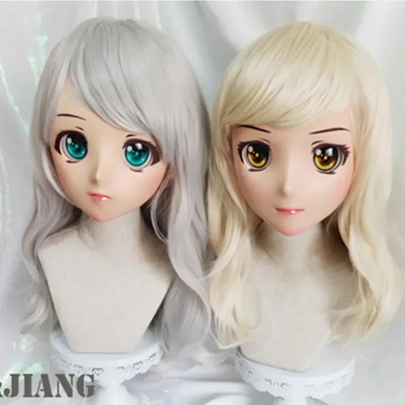 (GL Juzi) Женская милая девочка каучуковые полуголовы кигуруми кросс-платье косплей