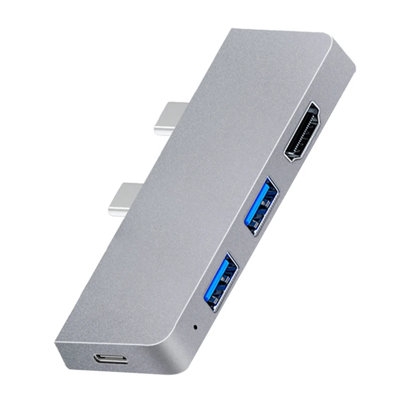 

Адаптер AT41 для Surface Pro 8 USB C Hub, 4K HDMI-совместимый адаптер + 2 USB 3,0 Ридера SD/TF кардридер адаптер для Surface Pro 8