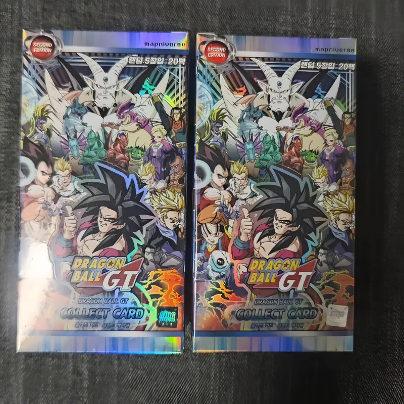 Фото Коллекционный набор карт Dragon Ball GT: Второе издание, включающий карты персонажей аниме Супер Сайян 4 Гоку и Злых Драконов №1