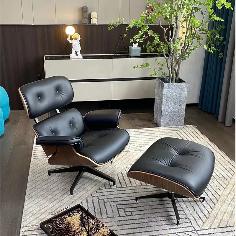 

Modern Classic Lounge Chair Chaise Furniture Designer Lounge Chair Real Leather Swivel Chair Leisure
