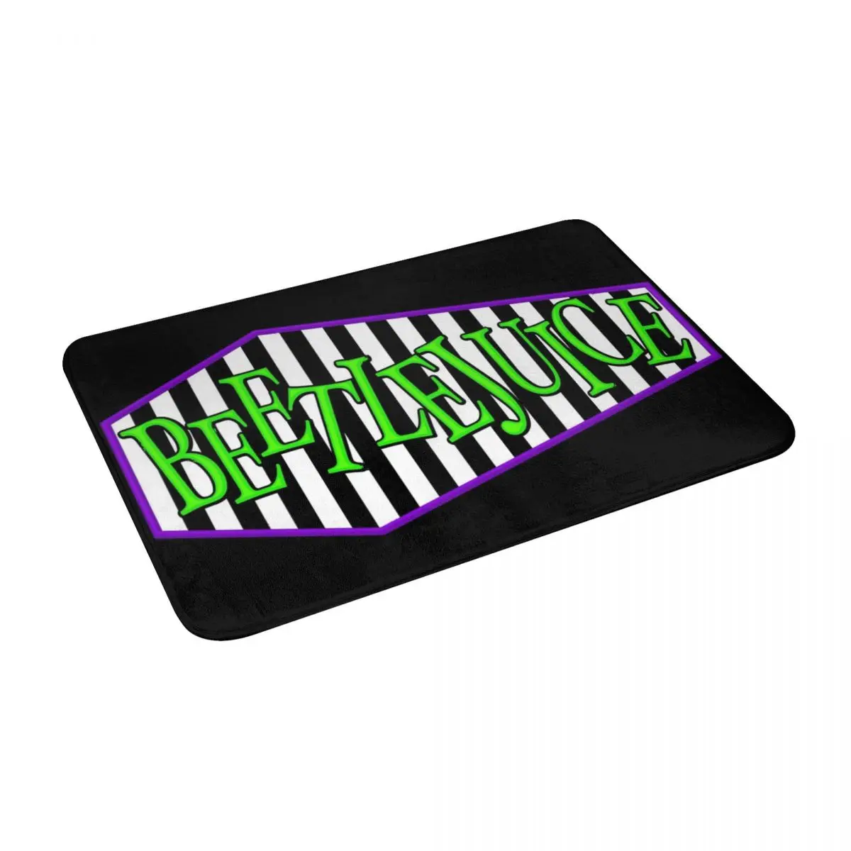 

Beetlejuice Bath Door Floor Mat Cartoon Cute Non-slip Rug Carpet Entrance Living Room Home Kitchen Absorbent Velvet Bathroom
