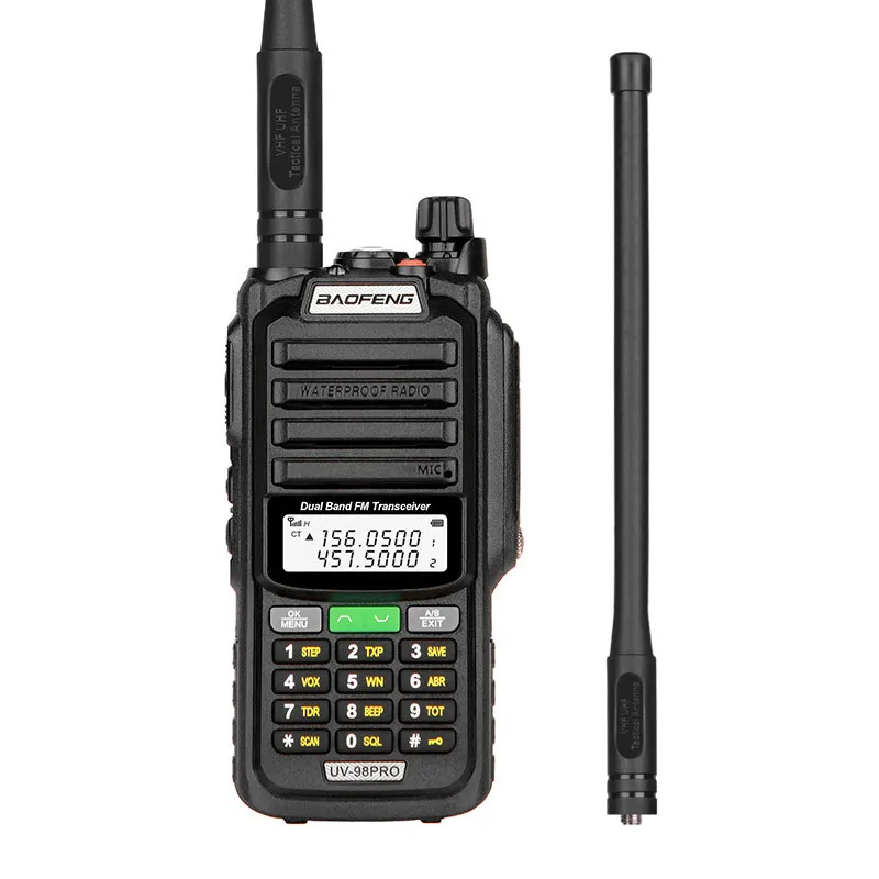 Baofeng UV-98PRO waterproof walkie-talkie UV stout antenna outdoor IP68 marine VHF high power hand station outdoor self-driving