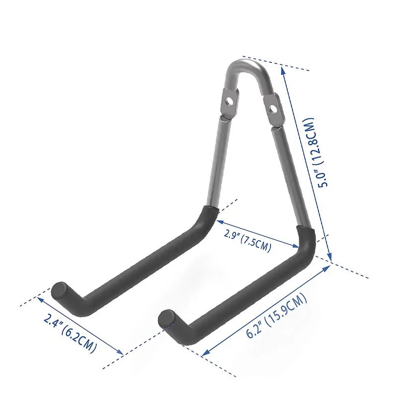 

Garage Heavy Hook Warehouse Organizer Wall Mount Bike Hanger Hook Anti-slip Storage Hook For Large Garden Tool Wall Storage Rack