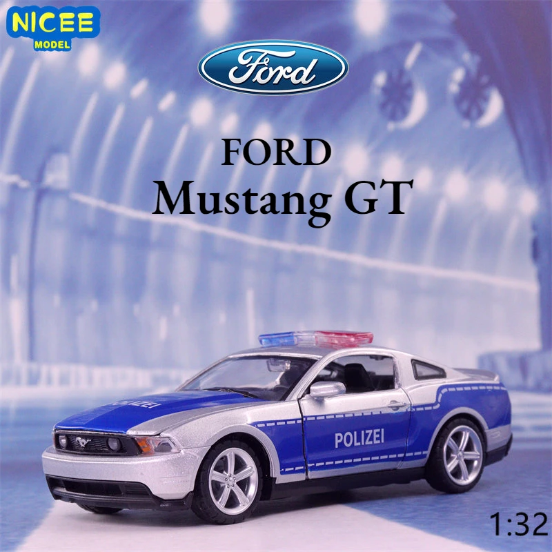 

1:32 Ford Mustang GT Police Metal Toy Toy Car Alloy Car Diecast Toy Vehicles Model Miniature For Children Gifts F205