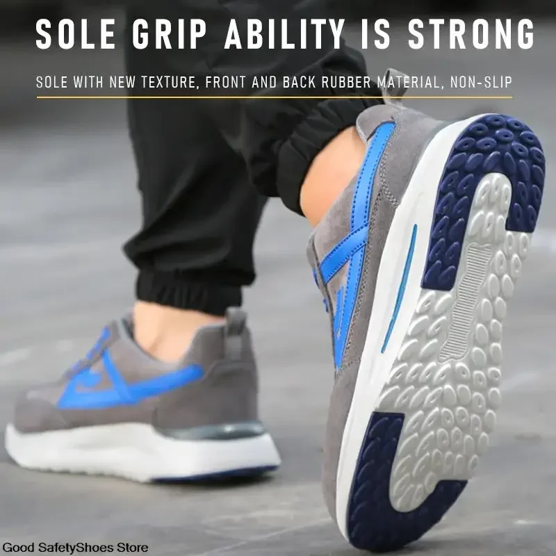 Легкие рабочие кроссовки мужская и женская рабочая обувь устойчивая к проколам