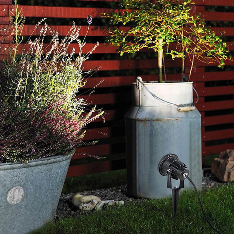 LED Garden Decoration Lights IP65 Waterprof Lawn Lamp AC220V110VDC24V12V Warm White 7W10W12W Landscape Spike Path Spotlights