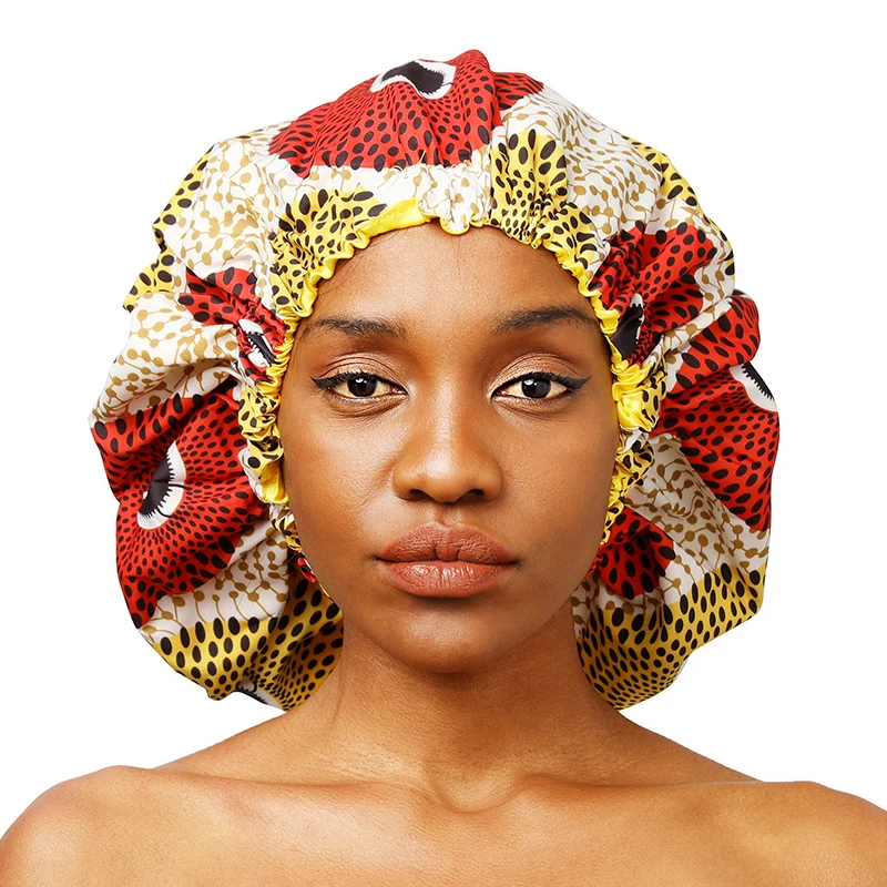 Африканская женская шляпа очень большого размера двухслойная атласная